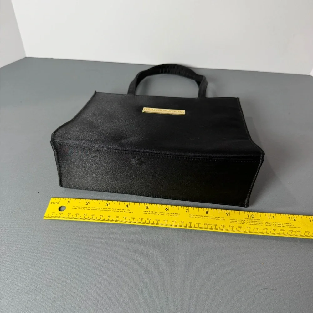 Vintage Giorgio Beverly Hills Black Satin Handbag - Picture 5 of 6